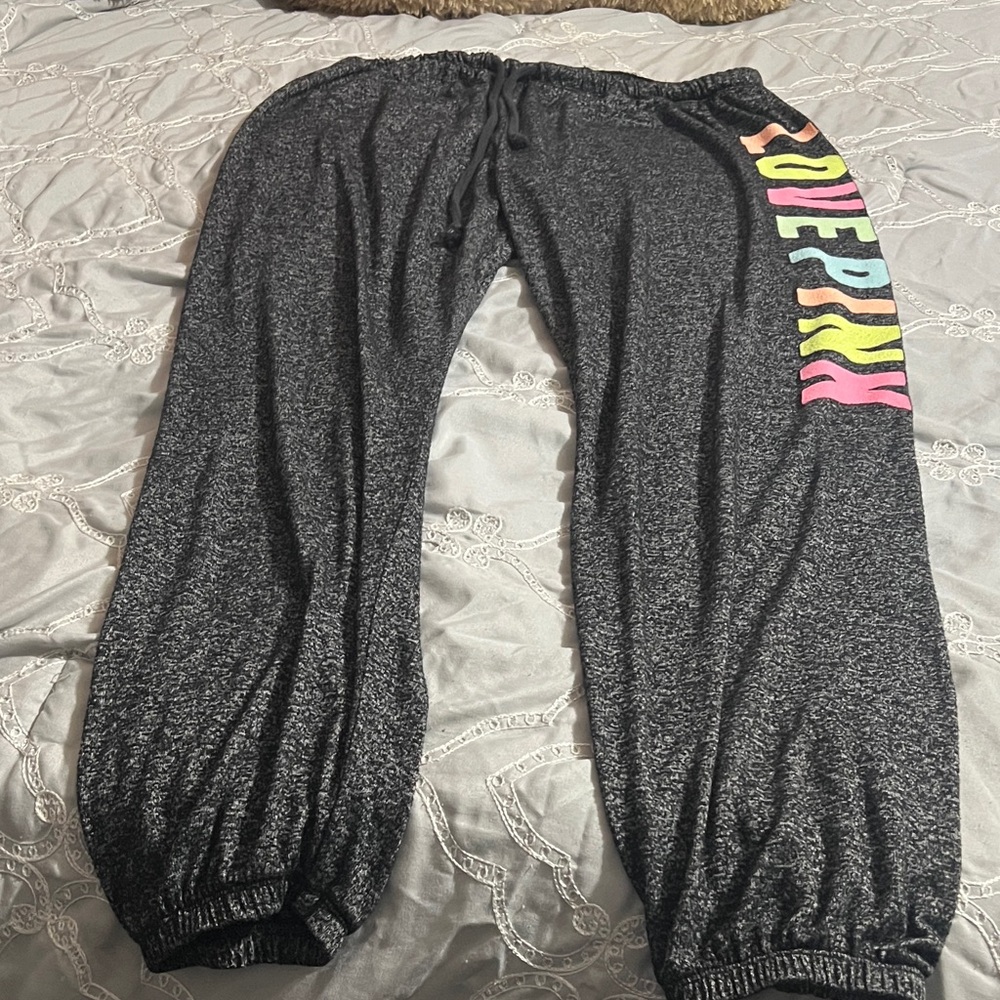 PINK Victoria's Secret ladies Joggers with Colorful Logo